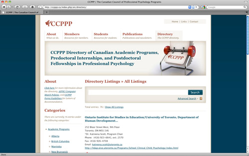 Canadian Council of Professional Psychology Programs