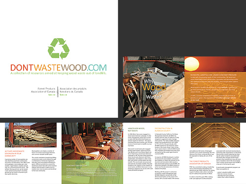 DontWasteWood.com Print and Identity